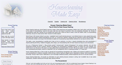 Desktop Screenshot of housecleaning-made-easy.com